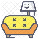 Sofa Couch Lamp Icon