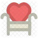 Sofa Heart Shape Icon