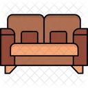 Sofa Sofa Muebles Icono