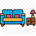 Sofa Sofa Muebles Icono