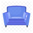 Sofa Hotel Couch Armchair Icon