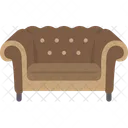 Sofa Chesterfield Room Icon