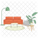 Sofá acogedor  Icon