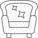 소파 클린 얇은선 아이콘 아이콘