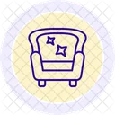 Sofa Clean Color Circle Icon Icon