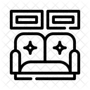 Sofa Living Room Home Decor Icon