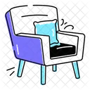 Armchair Sofa Seat Lounge Chair Icon