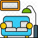 Sofa Set Couch Living Room Icon