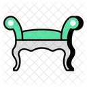 Sofá sin respaldo  Icono