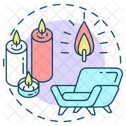 Soft candle light  Icon
