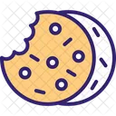 Soft Cookies Chocolate Chips Cookies Icon