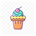 와플 아이스크림 소프트 아이콘
