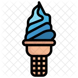 Soft Serve Cone  Icon