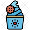 Soft Serve Cup Cookie  Icon