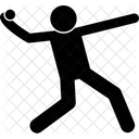 Softball Throw Throwing Icon