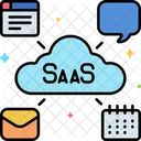 Software As A Service Saas Service Icon