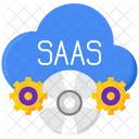 Software Como Servicio Saas Servicio Icono