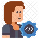 Software Developer Female  Icon