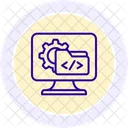 Softwareentwicklung Farbkreis Symbol Icon