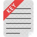 Software License Key File  Icon