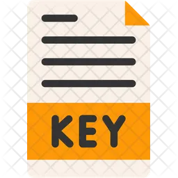 Software License Key File  Icon