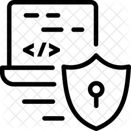 Software Security Icon - Download in Line Style