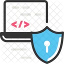 Seguridad Del Software Del Sistema Seguridad Del Software Codigo Seguro Icono