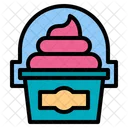 Soft Cream Ice Dessert Takeaway Street Food Truck Icon