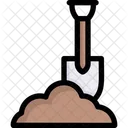Soil and shovel  Icon