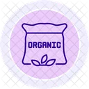 Soil With Organic Label Soil Organic Icon