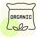 Soil With Organic Label Soil Organic Icon