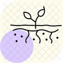 Soil With Roots Icon