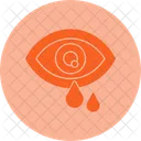 Oeil Pollen Allergie Vision Optique Vue Oculaire Globe Oculaire Vue Vue Soins Oculaires Icône