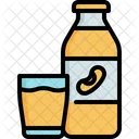 Soja Milch Flasche Symbol