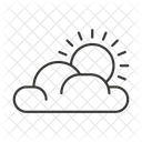 Sol Nube Clima Icono