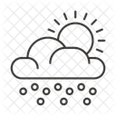 Sol Nube Clima Icono