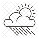Sol Nube Clima Icono