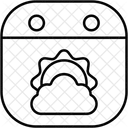 Sol Nuvem Clima Ícone