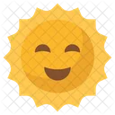 Sol Sorridente Emoji Ícone