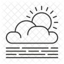 Sol Nube Clima Icono