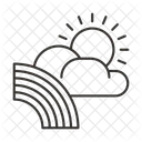 Sol Nuvem Clima Ícone