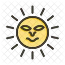 Rosto Sol Emoji Ícone