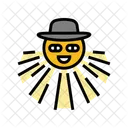 Chapeu Fofo Sol Ícone