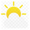 Icono De Clima De Nube De Sol Nube Sol Icono