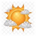 Sol y nube  Icon