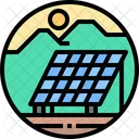 Sola Solar Panel Cell Icon