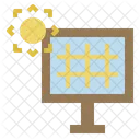 Solar Cell Sun Icon