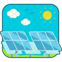 Solar Industry Natural Icon