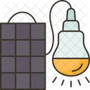 Solar Cell Bulbs Icon