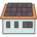 Solar Panel Rooftop Icon